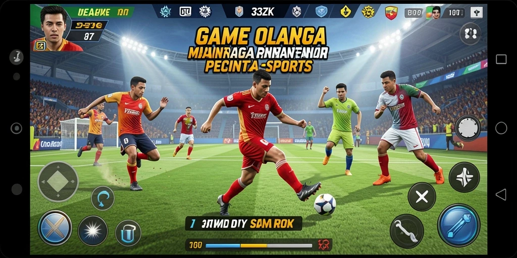 Screenshot gameplay 33ZK yang menampilkan aksi seru di lapangan.