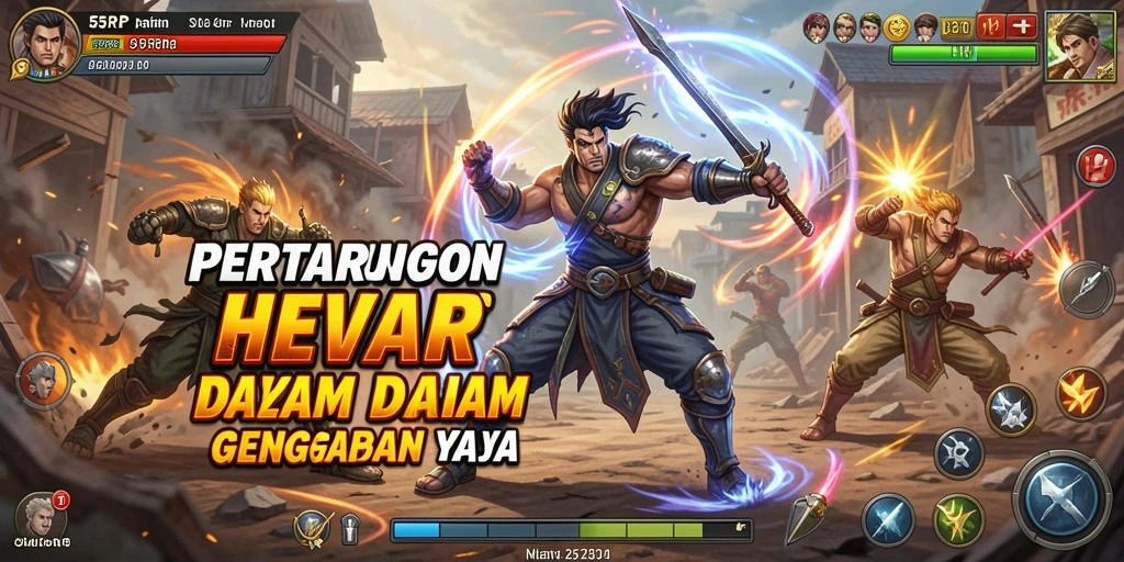 Gameplay seru di 55RP dengan karakter bertarung yang dinamis.
