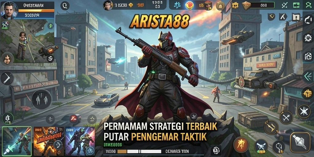Tampilan gameplay ARISTA88 yang strategis dan mendebarkan.