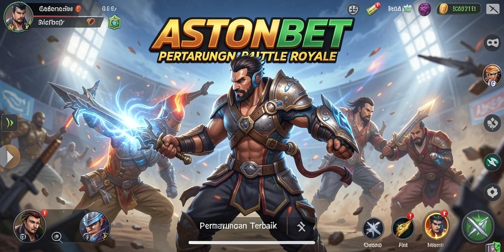 Gameplay seru di ASTONBET dengan aksi Battle Royale yang mendebarkan.