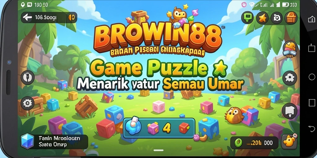 Tampilan gameplay menarik dan penuh warna dari BROWIN88.