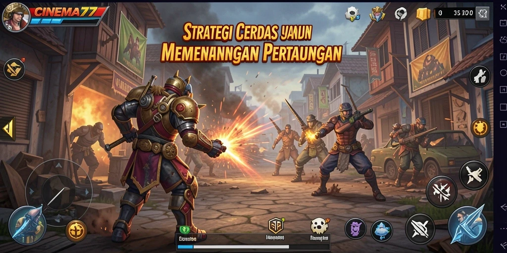 Tampilan gameplay <strong>CINEMA77</strong> yang menakjubkan dan strategi yang mendebarkan.