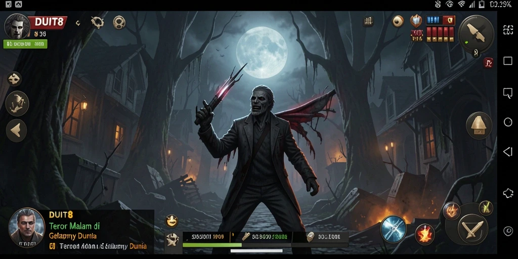 Gameplay menegangkan DUIT8 saat menjelajahi kegelapan.