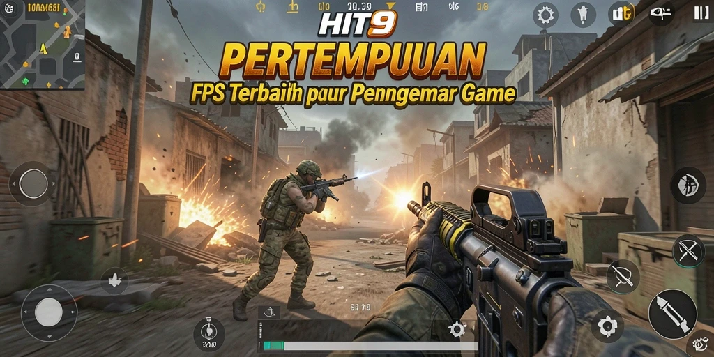 Gameplay HIT9 yang menegangkan dengan aksi tembak-menembak seru.