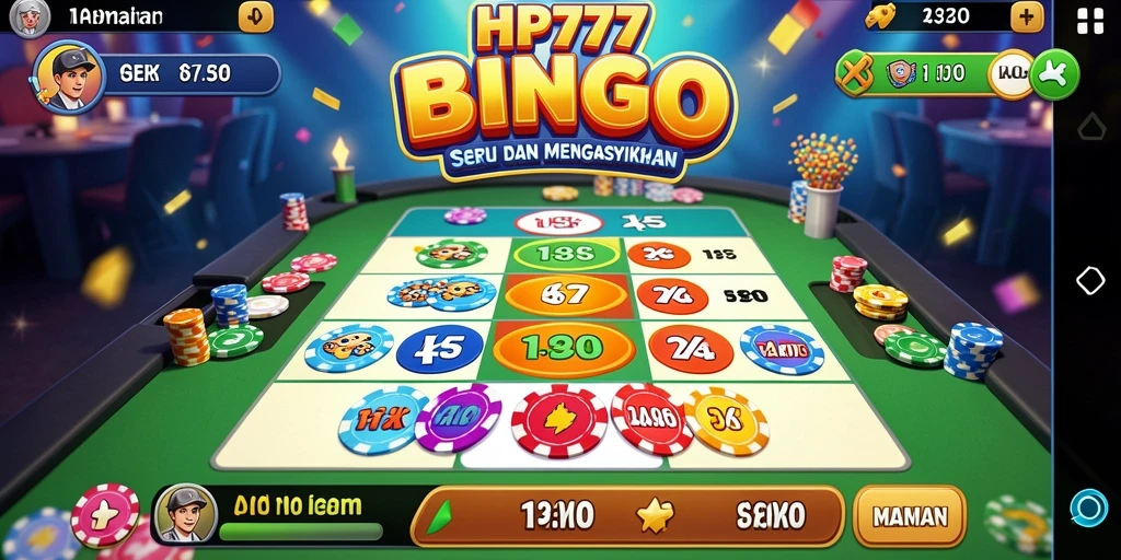 Tampilan gameplay seru dalam permainan Bingo HP777.