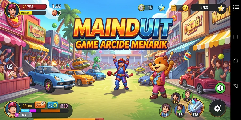 Tampilan gameplay yang seru dan menantang di MAINDUIT.