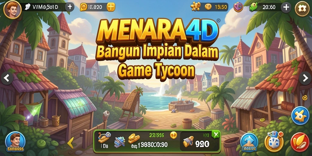 Tampilan menarik dari gameplay <strong>MENARA4D</strong> saat membangun menara.