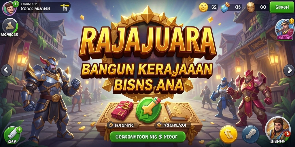 Screenshot gameplay RAJAJUARA menampilkan pengalaman Tycoon yang menarik.