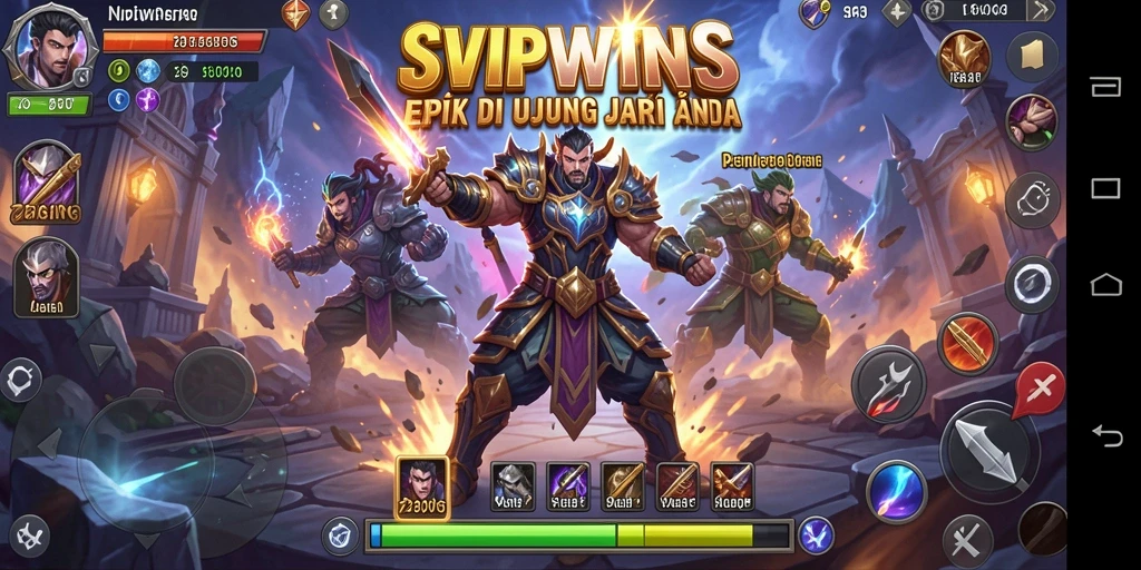 Tampilan menarik dari pertarungan intense dalam SVIPWINS.