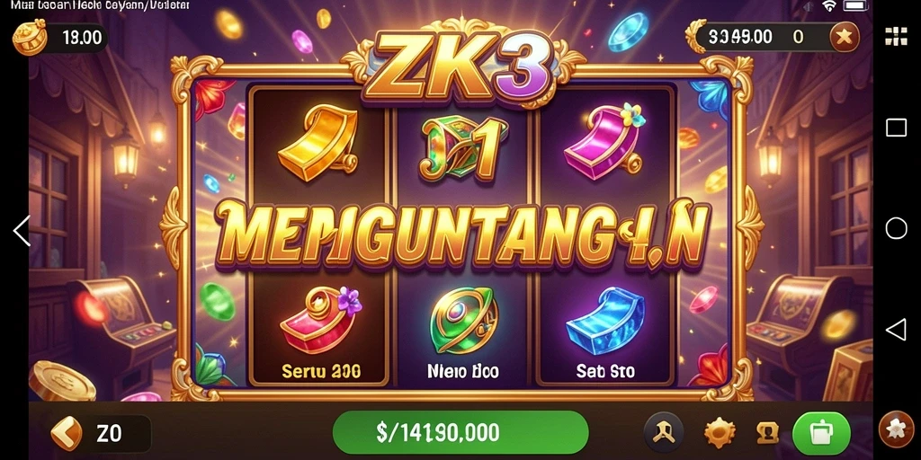 Tampilan gameplay yang menarik di permainan slot ZK3.